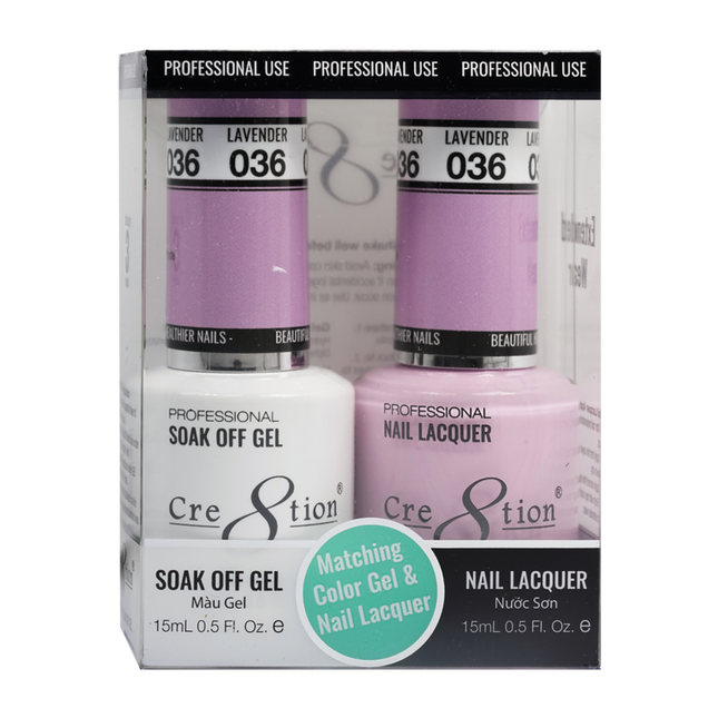 Cre8tion - Gel & Lacquer Solid Duo (#01 - #50)