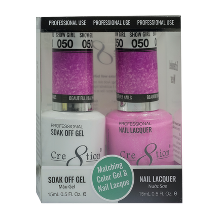 Cre8tion - Gel & Lacquer Solid Duo (#01 - #50)