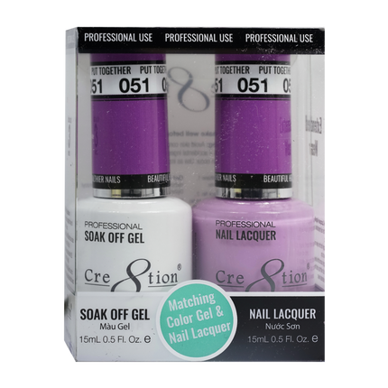 Cre8tion - Gel & Lacquer Solid Duo (#51 - #100)