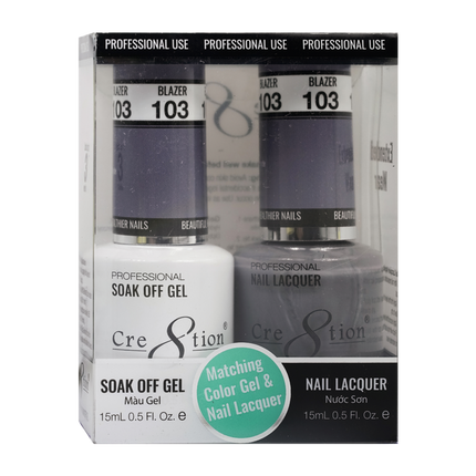 Cre8tion - Gel & Lacquer Solid Duo (#101 - #144)