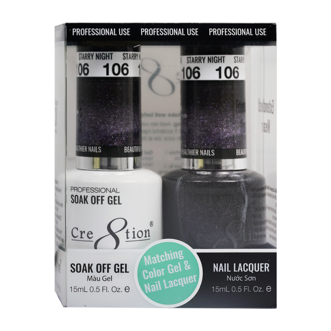 Cre8tion - Gel & Lacquer Solid Duo (#101 - #144)