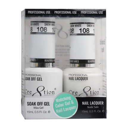 Cre8tion - Gel & Lacquer Solid Duo (#101 - #144)