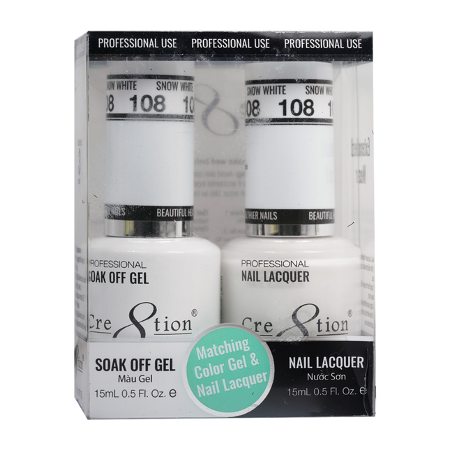 Cre8tion - Gel & Lacquer Solid Duo (#101 - #144)