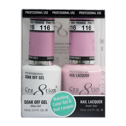Cre8tion - Gel & Lacquer Solid Duo (#101 - #144)