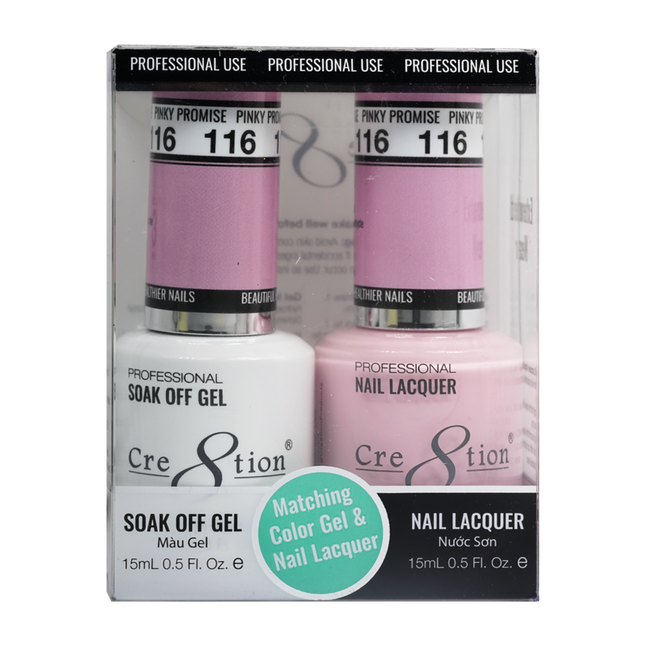 Cre8tion - Gel & Lacquer Solid Duo (#101 - #144)