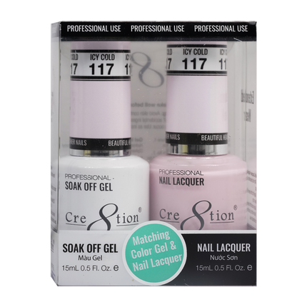 Cre8tion - Gel & Lacquer Solid Duo (#101 - #144)
