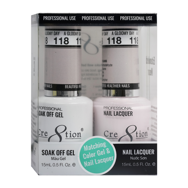 Cre8tion - Gel & Lacquer Solid Duo (#101 - #144)