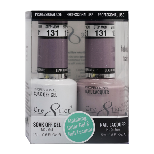 Cre8tion - Gel & Lacquer Solid Duo (#101 - #144)