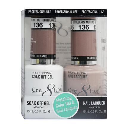 Cre8tion - Gel & Lacquer Solid Duo (#101 - #144)