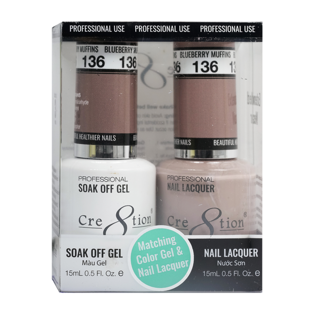 Cre8tion - Gel & Lacquer Solid Duo (#101 - #144)