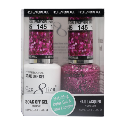 Cre8tion - Gel & Lacquer Glitter Duo (#145 - #216)