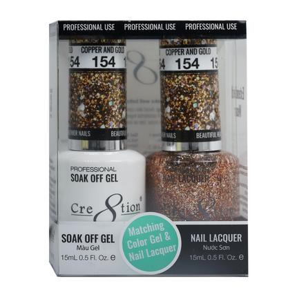 Cre8tion - Gel & Lacquer Glitter Duo (#145 - #216)