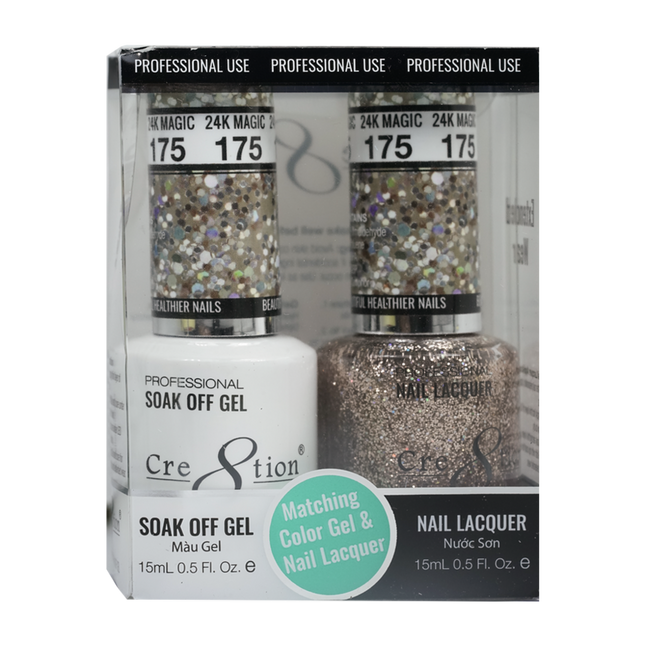 Cre8tion - Gel & Lacquer Glitter Duo (#145 - #216)