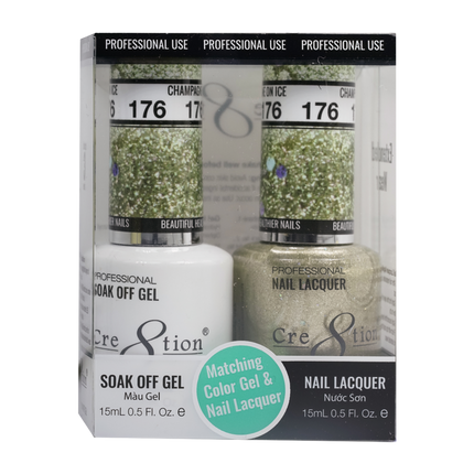 Cre8tion - Gel & Lacquer Glitter Duo (#145 - #216)