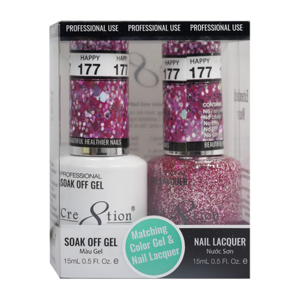 Cre8tion - Gel & Lacquer Glitter Duo (#145 - #216)