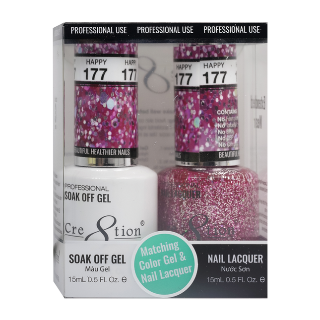 Cre8tion - Gel & Lacquer Glitter Duo (#145 - #216)
