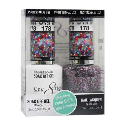 Cre8tion - Gel & Lacquer Glitter Duo (#145 - #216)