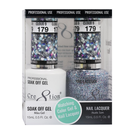 Cre8tion - Gel & Lacquer Glitter Duo (#145 - #216)