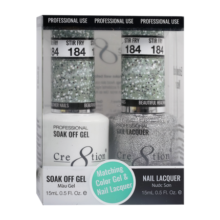 Cre8tion - Gel & Lacquer Glitter Duo (#145 - #216)