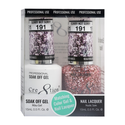 Cre8tion - Gel & Lacquer Glitter Duo (#145 - #216)