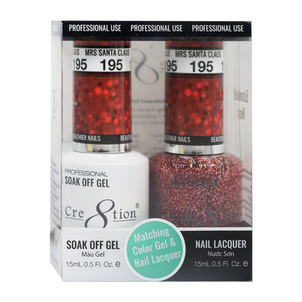 Cre8tion - Gel & Lacquer Glitter Duo (#145 - #216)