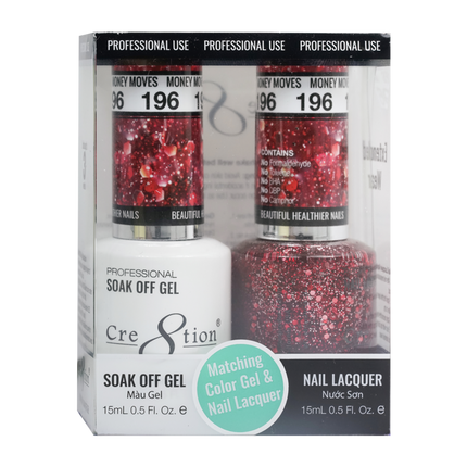 Cre8tion - Gel & Lacquer Glitter Duo (#145 - #216)