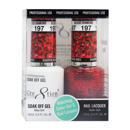 Cre8tion - Gel & Lacquer Glitter Duo (#145 - #216)