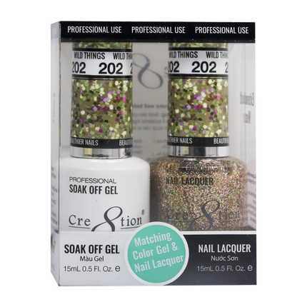 Cre8tion - Gel & Lacquer Glitter Duo (#145 - #216)