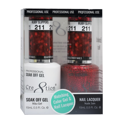 Cre8tion - Gel & Lacquer Glitter Duo (#145 - #216)