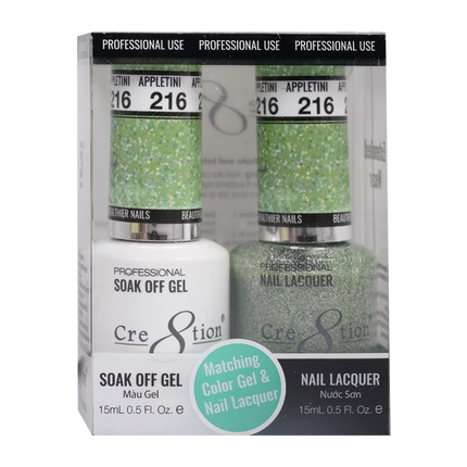 Cre8tion - Gel & Lacquer Glitter Duo (#145 - #216)