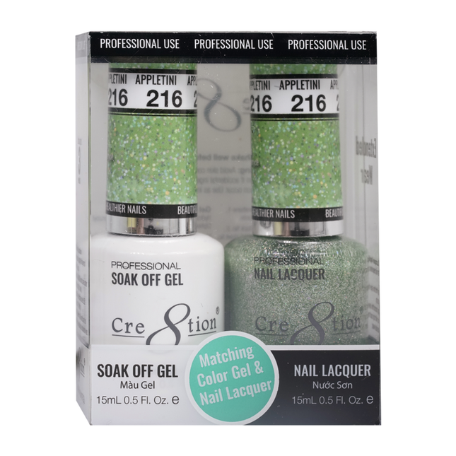 Cre8tion - Gel & Lacquer Glitter Duo (#145 - #216)