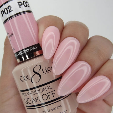 Cre8tion - French Pink Gel Colors (#P01 - P28, #W1 - W4)