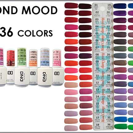 DND - Gel Mood Change Full Set 36 Colors (#01 - #36)