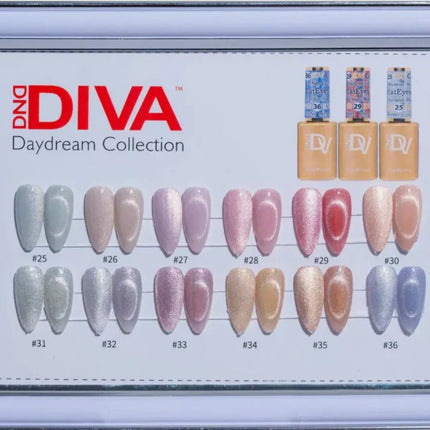 DND - DIVA Cat Eye Daydream Full Set 12 Colors (#25 - #36)