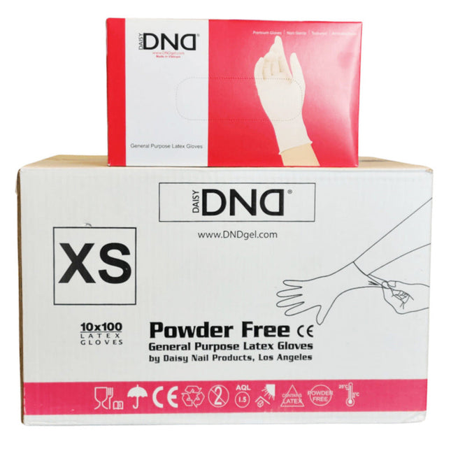 DND - Latex Gloves Case 10 Boxes - Size XS
