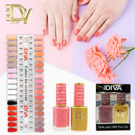 DND - DIVA Gel & Lacquer Duo Full Set 36 Colors (#146 - #181)