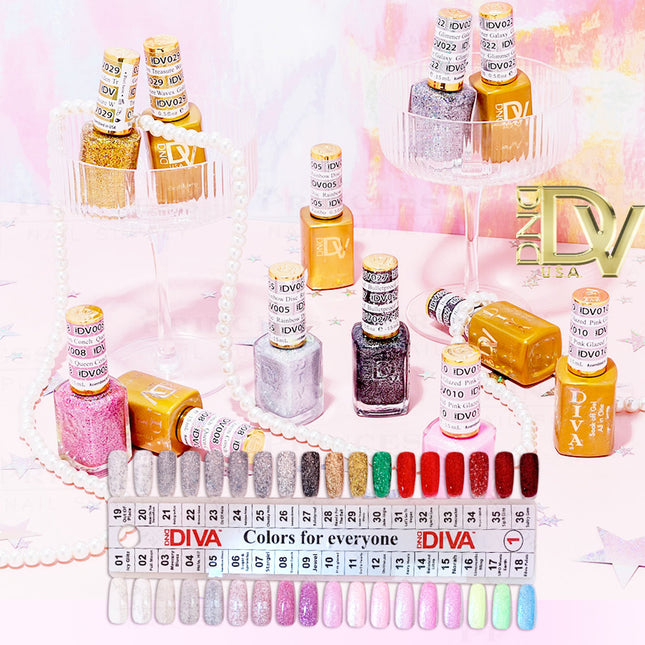 DND - DIVA Gel & Lacquer Duo Full Set 36 Colors (#01 - #36)