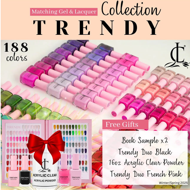TRENDY COLLECTION – 188 COLORS Duo and Free Gift