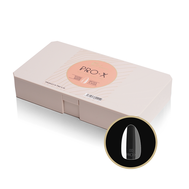 iGel PRO-X Soft Gel Nail Tips 20 - Natural Almond Medium (600 pcs)