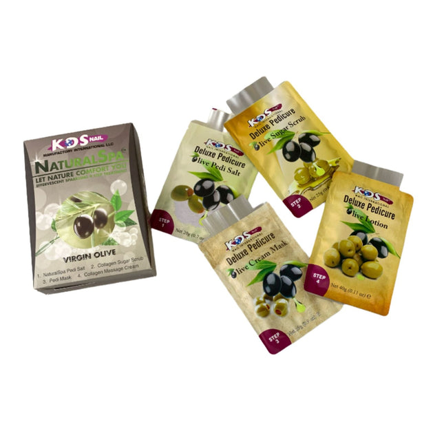 KDS - Pedicure Deluxe  4in1 (Case 88 Boxes) - Virgin Olive