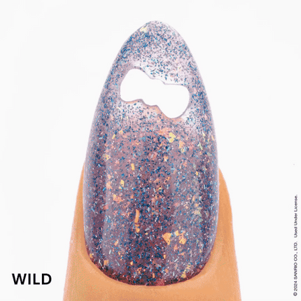 Apres x Kuromi Naughty and Nice - Flash Glitter - Gel Couleur 10ml (Set of 5) Buy 1 Get 1 Set Hello Kitty Gel Couleur