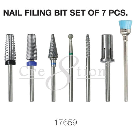 Cre8tion - Nail Filing Bit Set of 7pcs