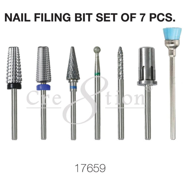 Cre8tion - Nail Filing Bit Set of 7pcs