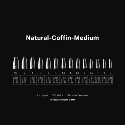 Apres Gel-X Tips 2.0 - NATURAL Coffin 600pcs