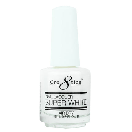 Cre8tion - Gel & Lacquer Super White, Super Black (15ml)