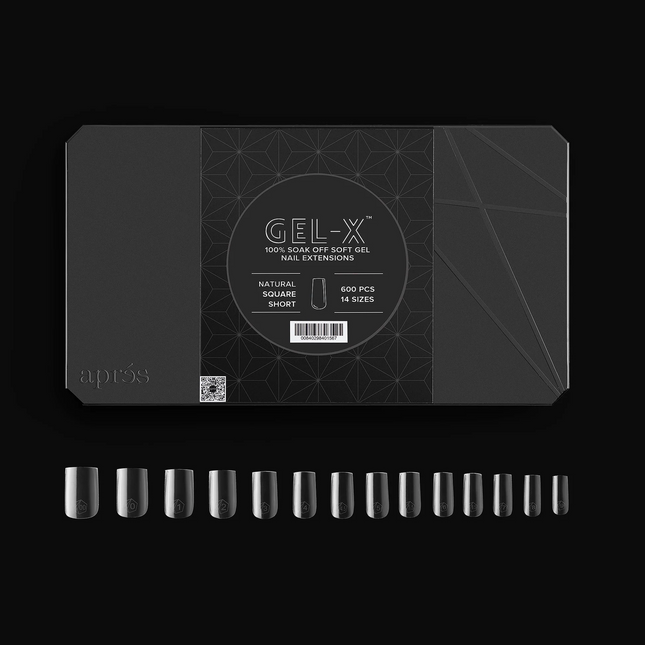 Apres Gel-X Tips 2.0 - NATURAL Square 600pcs