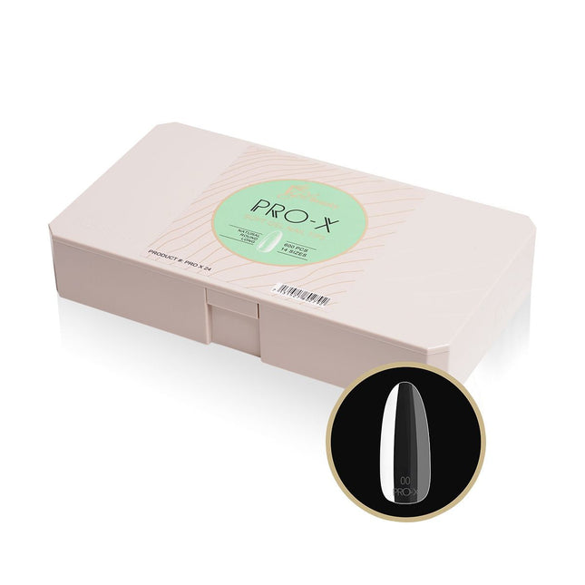 iGel PRO-X Soft Gel Nail Tips 24 - Natural Round Long (600 pcs)