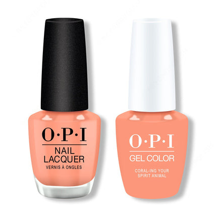OPI - Gel & Lacquer Duo - Coral-ing Your Spirit Animal