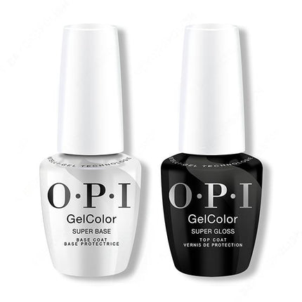 OPI GelColor Intelli-Gel - Super Base Coat and Super Gloss Top Coat Duo