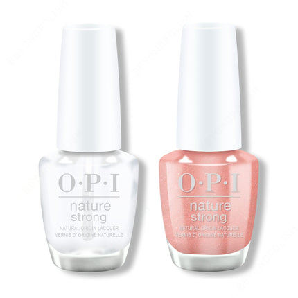 OPI - Nature Strong Duo - Top & Intentions Are Rose Gold
